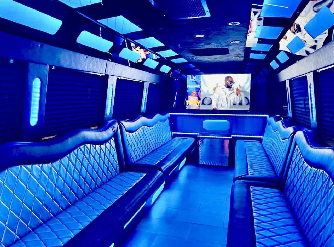 Party Bus Interior Luxe